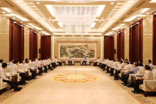 國家電網(wǎng)公司毛偉明、辛保安與山東省委書記劉家義、代省長李干杰會談