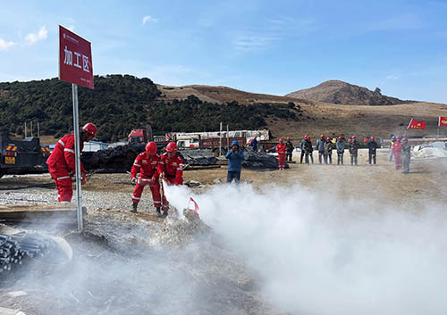 中國安能第二工程局四川涼山項目部開展防火、防汛、防地質災害綜合演練