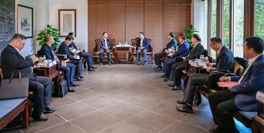 大唐集團黨組書記、董事長鄒磊與海南省副省長倪強會談