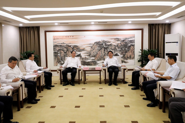 國務(wù)院國資委黨委書記、主任張玉卓會見湖南省委副書記、省長毛偉明