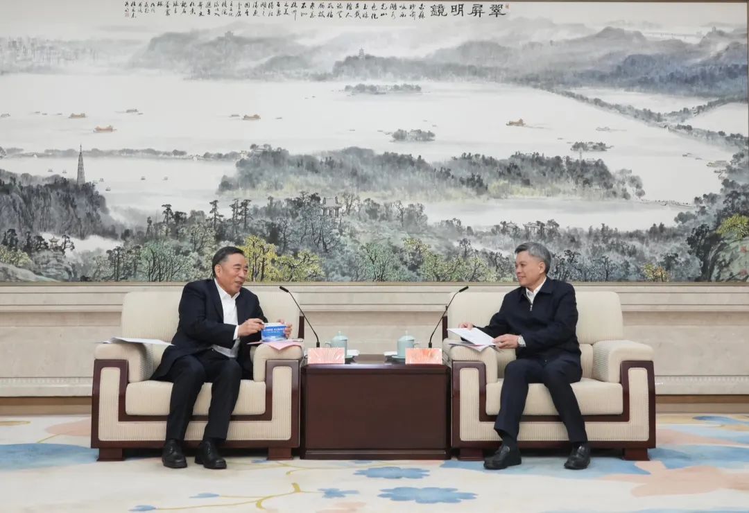 宋海良與浙江省委副書(shū)記、杭州市委書(shū)記劉捷會(huì)談