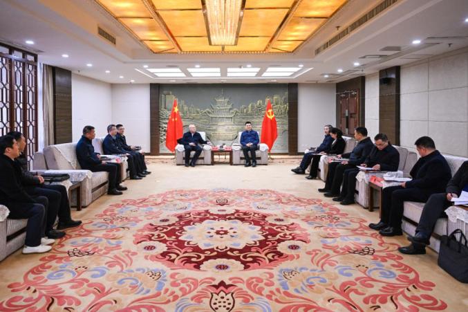 貴陽市領(lǐng)導會見中國節(jié)能環(huán)保集團有限公司黨委常委、總會計師朱慶鋒一行