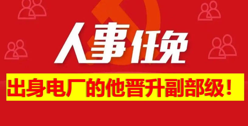 出身電廠的他晉升副部級！