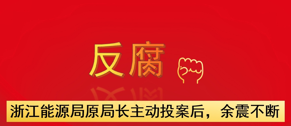 浙江能源局原局長主動投案后，余震不斷