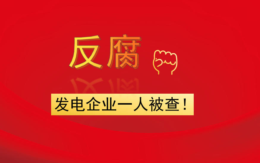 發(fā)電企業(yè)一人被查！